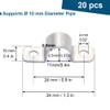 3/8 Inch Stainless Steel Conduit Clamps 2 Hole Pipe Clamps