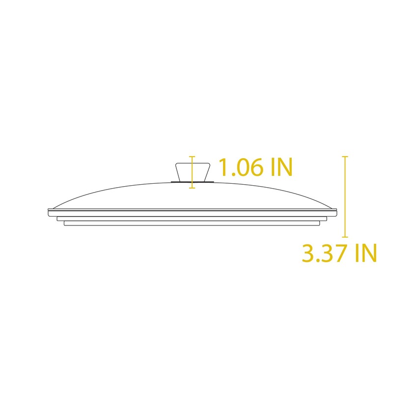 Lodge Round Tempered Glass Lid - Versatile Glass Lid for