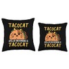 Funny Mexican Tacocat Spelled Backward Is Tacocat Cat Tacos Throw