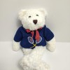 Clarke Tennis Bear w/Sweater Large White