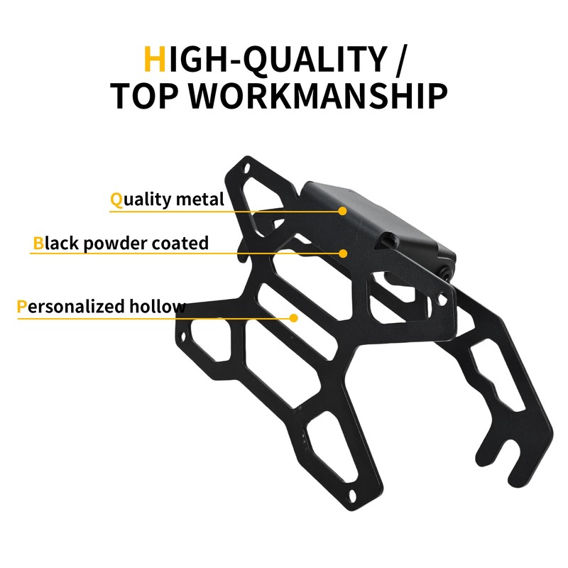 RERPRO Flip-Up Front License Plate Frame Bracket Holder for 10"