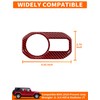 Savadicar Red Carbon Fiber Interior Accessories - Headlight Switch Trim