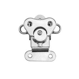 QWORK 8 Pack 2" x 1-1/2" Stainless Steel Twist Latch with Keeper and Spring Butterfly Draw Latch for Case Box