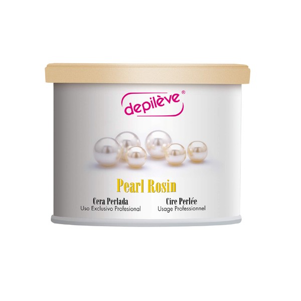 Depileve Strip Wax for Hair Removal -Pearl Rosin wax 14 oz -Full Body Wax -Ideal for Dry, Flaking Skin