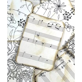 junk journal cards scrapbook card making set of 6 journal cards distressed cards