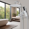 Hibbent All Metal cUPC Certified Shower Head, 10'' High Pressure
