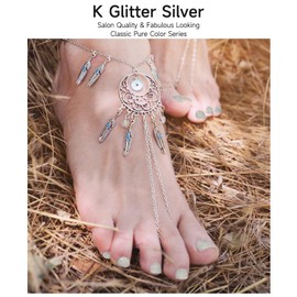 Semi Cured Gel Nail Strips,32 Pcs Toe Nail Stickers Full Nail Wraps, Glitter Gel Toenail Sticker Nail Wraps for Women,Easy to Apply,UV Lamp Required