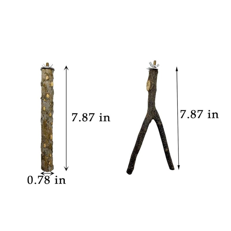 ZONADAH Bird Branches Perch Set 5 Pcs Parrot Perches Bird