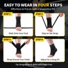 CAMBIVO Adjustable Ankle Brace for Plantar Fasciitis Socks 1 Pair