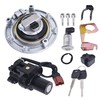 GENRICS Motorcycle Ignition Switch Fuel Gas Cap Seat Lock Key