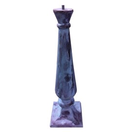 Rome B15 Baluster Sundial Pedestal Base, Cast Iron with Antique Finish, 19.75-Inch Height by 6.25-Inch Width