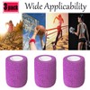 Kuanfine 3 Pack 3 Inches Self Adhesive Bandage Wrap Vet