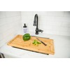 Lipper International 8841 Bamboo Wood Over-the-Sink Expandable Cutting Board, 34"