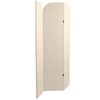 Red Lantern 6 ft. Modern Arch Velvet Room Divider Cream