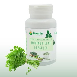 Lexmin® Moringa Leaf Capsules, Plant-Based Protein, Vitamins and Minerals (60) (150)