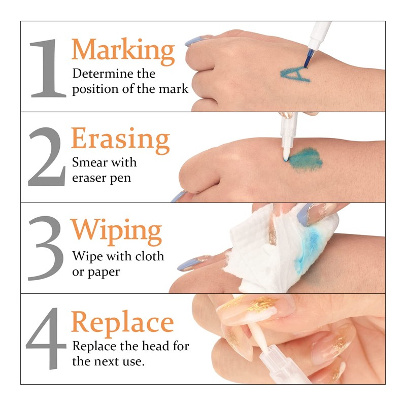 ATOMUS Marker Pen for Tattoo Microblading Eyebrow Reshaping Mark and