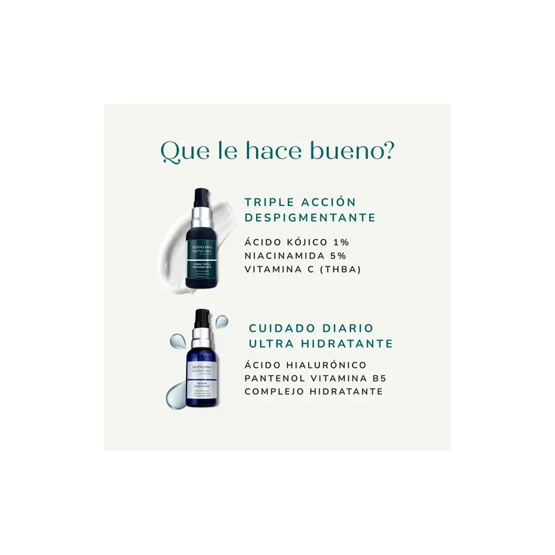 Crema Despigmentante Ácido Kójico + Sérum Ácido Hialurónico