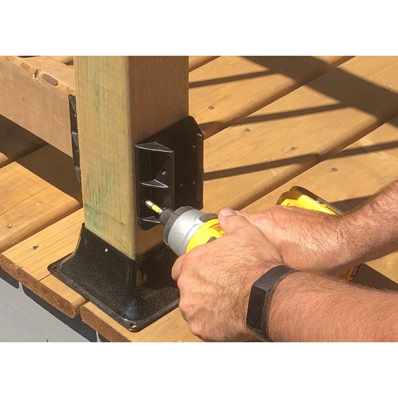 FENCE & DECK RITE Sturdy Railing Hangers, fits Standard 2X