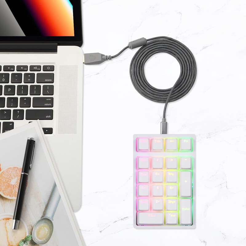 MOTOSPEED K24PRO Mechanical Numeric Keypad USB Wired 21Keys Mini Numpad