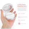 WOONEKY Loose Setting Powder Puff Empty Cosmetics Powder Box Flip-