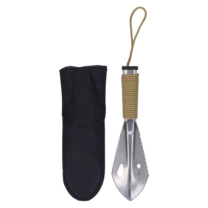 Survival Digging Trowel Stainless Steel Anti Slip Handle Multifunctional Detecting