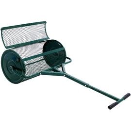 Benicabaly Effortless Lawn and Garden Care with 24-Inch Peat Moss Spreader, Durable Steel Construction, T-Shaped Handle, Lightweight Design