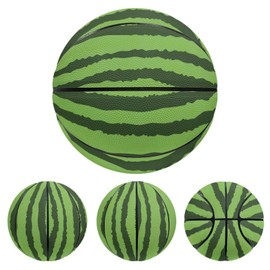 Urndoeng Watermelon Print Basketball - Made for Indoor Outdoor PU Leather Basketball Games Regulation Size 7 Thanksgiving, Christmas and Birthday Gifts (Green)
