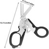 6 in 1 Multitool Plier Shears, Portable Folding Pliers Scissors,