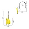 YOINIUEM Shower Curtain Hooks, Fruit Shower Curtain Hooks Banana Shower
