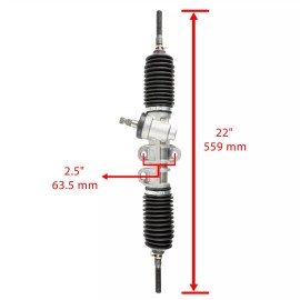Caltric Steering Rack and Pinion Fits EZGO EZ-GO RXV Electric Gas 2008-Up 601580 851-201