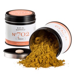 Rimoco N°702 Bio Ras el Hanout - Traditional North African Spice Mix | Spicy, Floral & Warm | Organic Cultivation (DE-ÖKO-007) | 50 g in Elegant Spice Jar with Aroma Lid