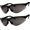 grinderPUNCH 2 Pairs Bifocal Safety Sunglasses Black Lens with Reading