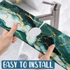 Green Marble Sink Splash Guard Faucet Mat Liquid Gold Marble