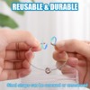 KLEBREIS 16 Pack Cruise Luggage Tag Holders Clear Waterproof PVC