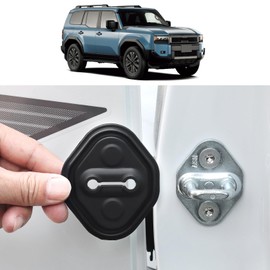 Door Lock Cover Silicone Anti-Rust Car Door Lock Protection Cover Decorative Paster for 2024 2025 Toyota Land Cruiser 250 1958 Prado Lc250 Internal Modification Accessories (Silicone)