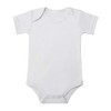 BINIDUCKLING Baby Girls' Bodysuit 3-Pack Short Sleeve Plain, White