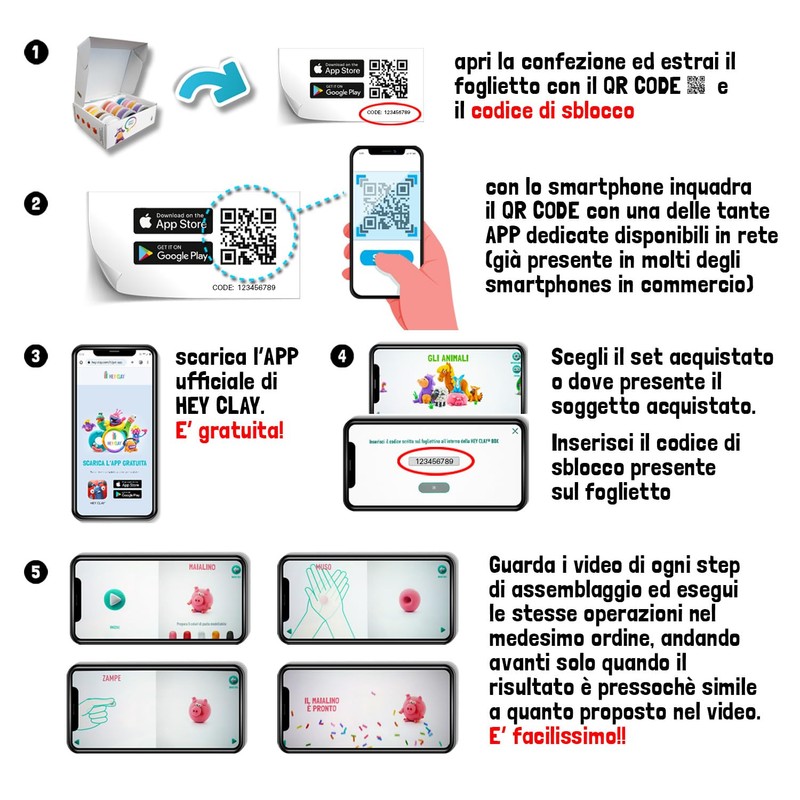 Hey Clay Ocean Ocean Basic Set of 6 15 Colours