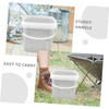 Levemolo Plastic Square Bucket Food Storage Container Handle Food Grade