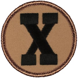 Cool Boy Scout Patches - The "X" Patrol Patch!! (#594)