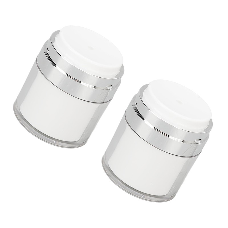 2pcs 50ml Cream Jar Refillable Empty Acrylic Vacuum Makeup Jar