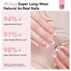SAVILAND Press On Nails: Everlasting Gels Nail Kit Pink Medium