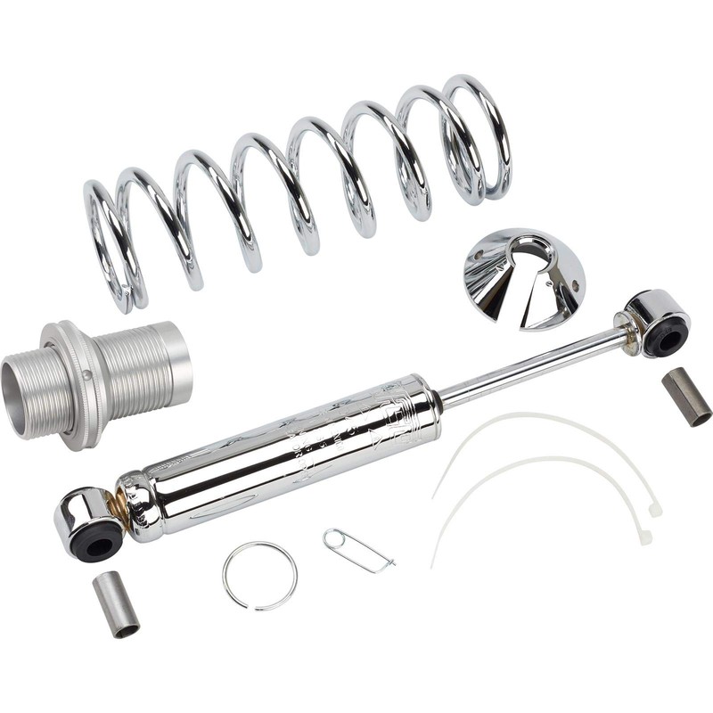 AFCO Street Rod Coilover Shock Kit, Chrome, 165 Lb