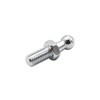 2 pcs10mm BALL STUD BOLT M8 thread Silver for gas