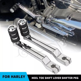 Unbranded Chrome CNC Heel Toe Shift Lever Shifter Peg For Harley Road Glide FLTRXS Softail