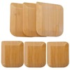 Bamboo Pan Scraper Tool (Pack of 6), Size 2.8" x