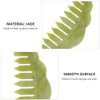 Beaupretty Jade Stone Massage Comb: Jade Plate Scraping Hair Comb