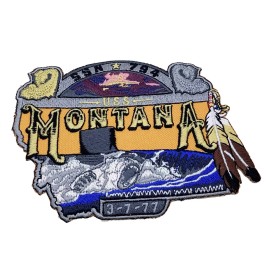 USS MONTANA SSN-794 Patch - With Hook and Loop