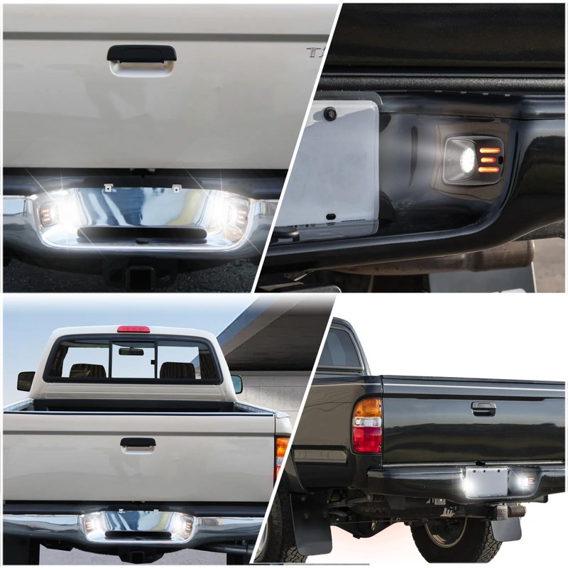 Full LED License Plate Light Tag Lamp Assembly Compatible with