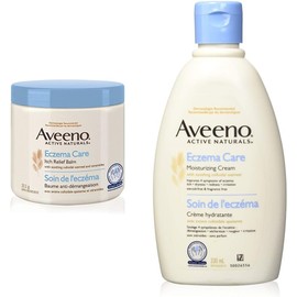 Aveeno Lotions Eczema Care Anti-Itch Balm, Eczema Treatment Cream With Colloidal Oatmeal, 311g & Eczema Care Moisturizing Cream - Itchy Skin, Dry Skin, Sensitive Skin, Skin Treatment 330 mL