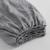 DAPU 100% French Linen Fitted Sheet Mattress Cover (1 Piece)